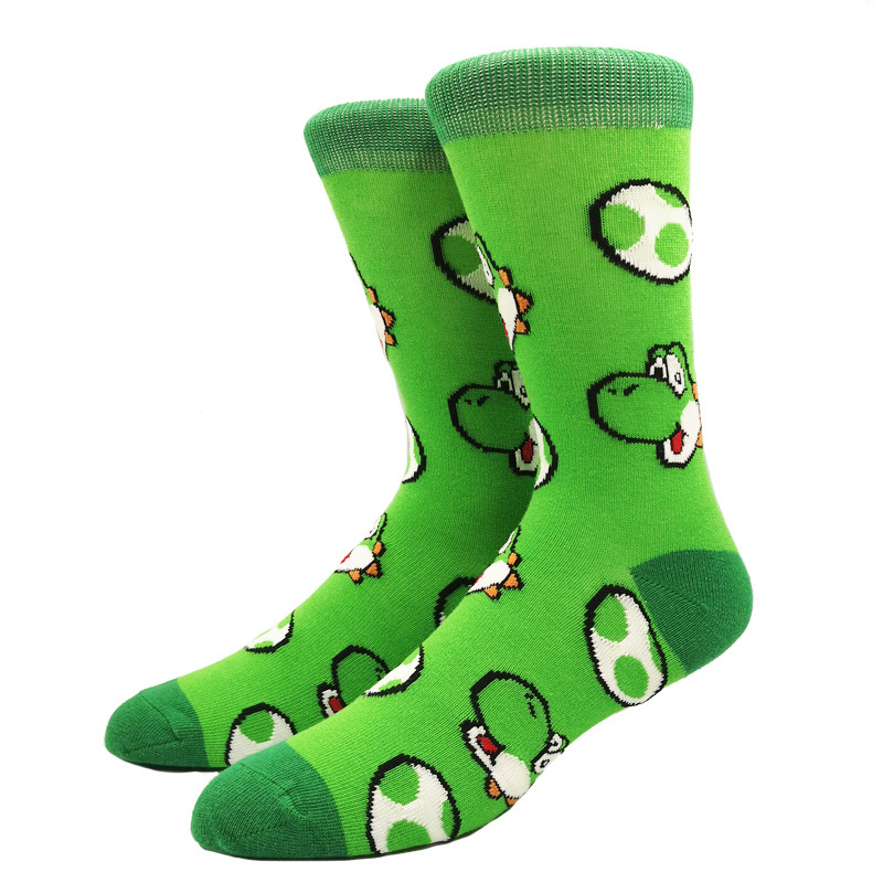 Personalized Cartoon Socks Gamer Anime Patterned Cotton Socks